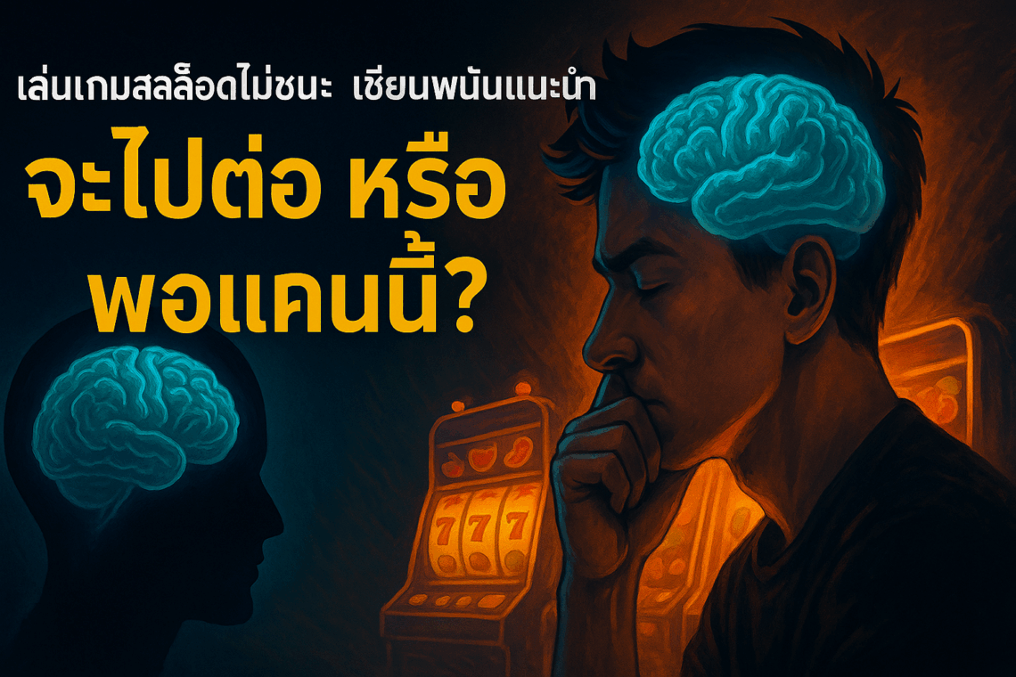 เล่นเกมสล็อตไม่ชนะ จะไปต่อ หรือ พอแค่นี้ คำแนะนำจากเซียนพนัน